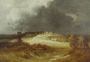 Windmill on the Outskirts of Paris by Georges Michel